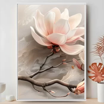 Quadro Decorativo Flores Rosé I