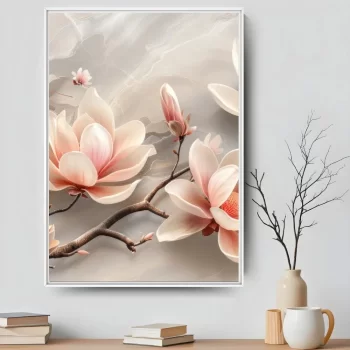 Quadro Decorativo Flores Rosé I