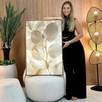 Quadro Decorativo Flores Clean III