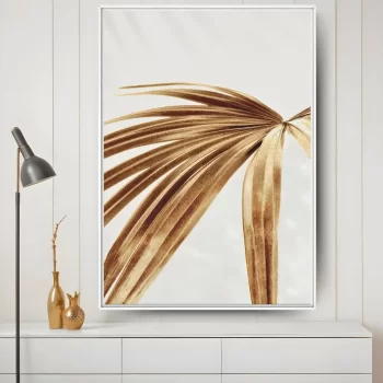 Quadro Decorativo Folhagem Gold