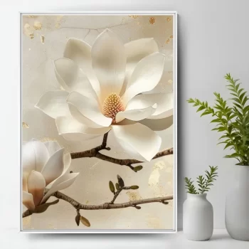 Quadro Decorativo Galho Com Flores II