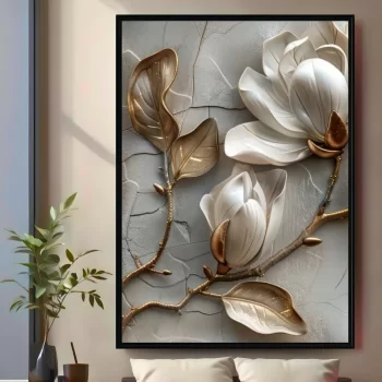 Quadro Decorativo Flores 3D I