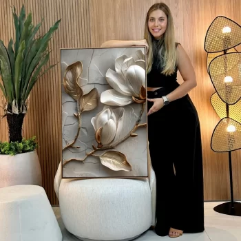 Quadro Decorativo Flores 3D I