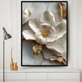 Quadro Decorativo Flores 3D II