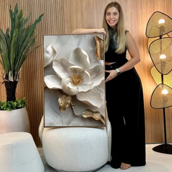 Quadro Decorativo Flores 3D II