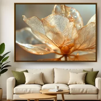 Quadro Decorativo Flor Vidro