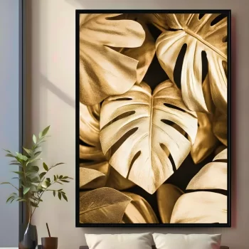 Quadro Decorativo Costelas De Adão Ouro