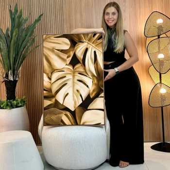 Quadro Decorativo Costelas De Adão Ouro