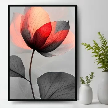 Quadro Decorativo Red Flower II