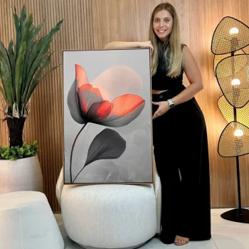 Quadro Decorativo Red Flower III