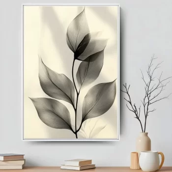 Quadro Decorativo Black And White Flower I
