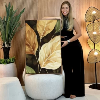 Quadro Decorativo Folhas Tropicais II