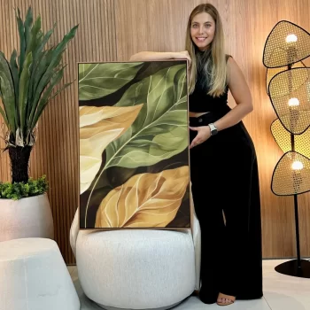 Quadro Decorativo Folhas Tropicais III
