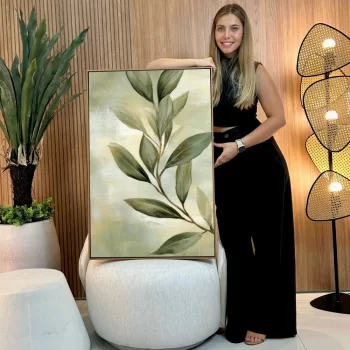 Quadro Decorativo Coleção Folhas Verdes I
