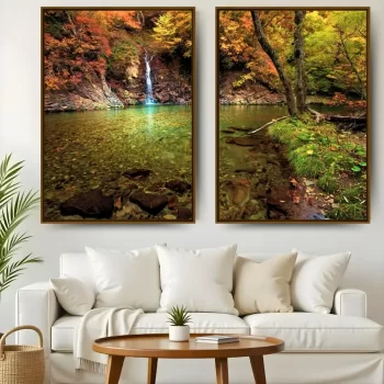 Kit Quadro Decorativo Cachoeira III