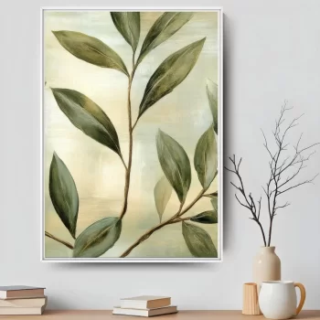 Quadro Decorativo Coleção Folhas Verdes II