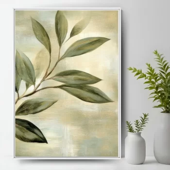 Quadro Decorativo Coleção Folhas Verdes III