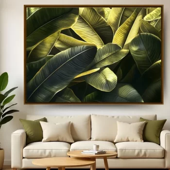 Quadro Decorativo Folhas De Bananeira