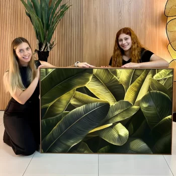 Quadro Decorativo Folhas De Bananeira