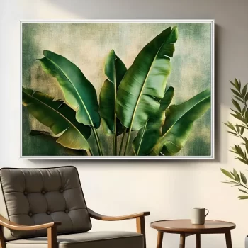 Quadro Decorativo Folhas De Bananeira