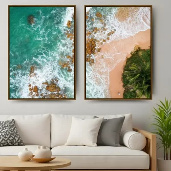 Kit Quadro Decorativo Praia III