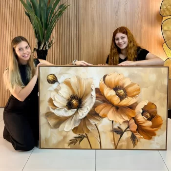 Quadro Decorativo Pintura Floral