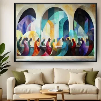 Quadro Decorativo Santa Ceia Moderna I