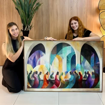 Quadro Decorativo Santa Ceia Moderna I
