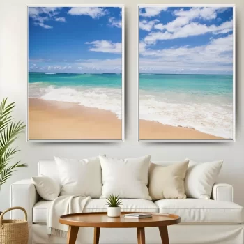 Kit Quadro Decorativo Praia IV