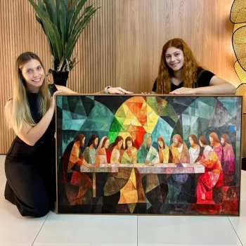 Quadro Decorativo Santa Ceia Moderna II
