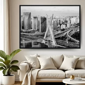 Quadro Decorativo Ponte Estaiada Octavio Frias de Oliveira São Paulo II