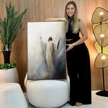 Quadro Decorativo Pintura Jesus Cristo