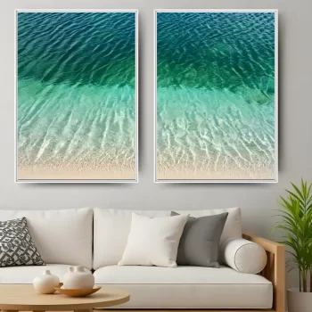 Kit Quadro Decorativo Mar Calmo