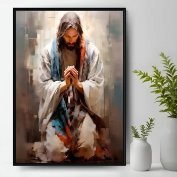 Quadro Decorativo Jesus Orando