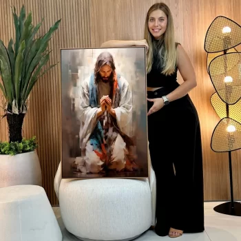 Quadro Decorativo Jesus Orando