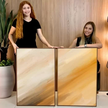 Kit Quadro Decorativo Tons Pastéis
