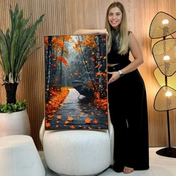 Quadro Decorativo Paisagem Outonada