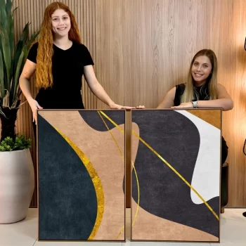 Kit Quadro Decorativo Formas Geométricas I