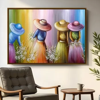 Quadro Decorativo Camponesas