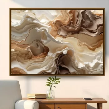 Quadro Decorativo Formas Abstratas Neutras II