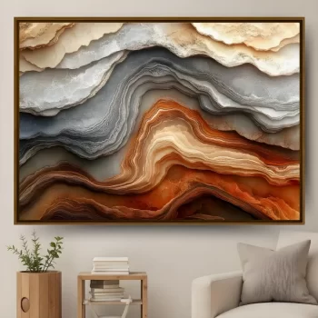 Quadro Decorativo Rochas Abstratas
