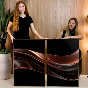 Kit Quadro Decorativo Fluxo Contínuo