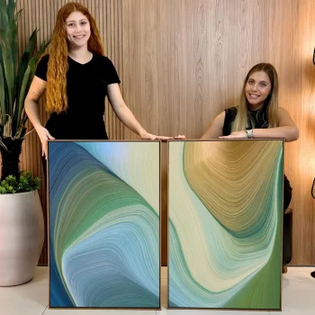 Kit Quadro Decorativo Ritmo das Formas