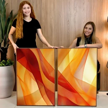 Kit Quadro Decorativo Interpretação Abstrata