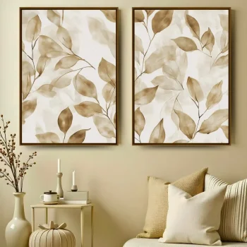 Kit Quadro Decorativo Floral Atemporal