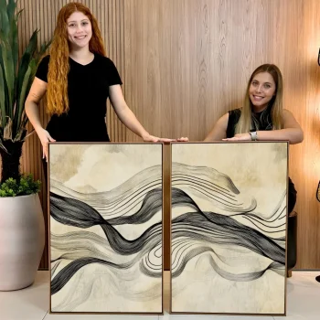 Kit Quadro Decorativo Conexão Invisível