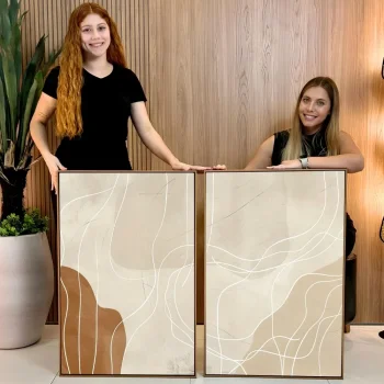 Kit Quadro Decorativo Linha e Emoção