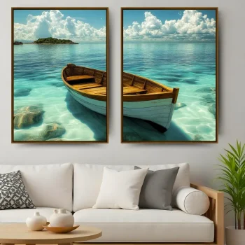 Kit Quadro Decorativo Maré Serena