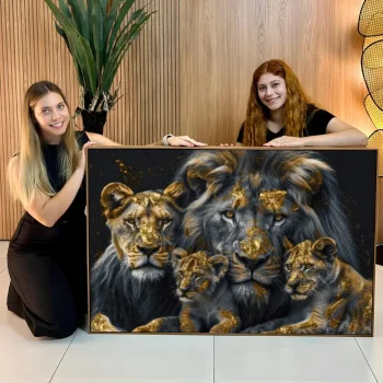 Quadro Decorativo Dinastia Dourada