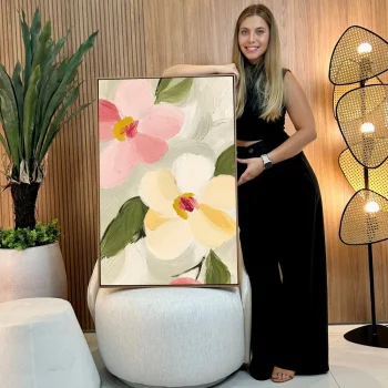 Quadro Decorativo Jardim Suave II